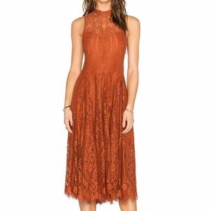 Free People crochet midi dress